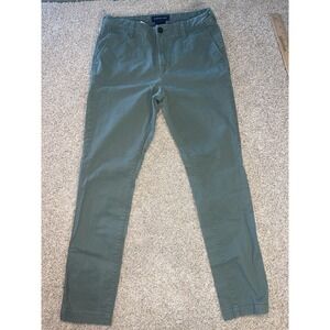 Aeropostale Men's Green Pants Sz‎ 30/32 Skinny Stretch